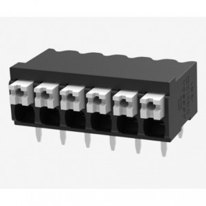Pcb Spring Terminal Block R/A P3.81 6P Black DG212R-THR-3.81-06P-13 ...
