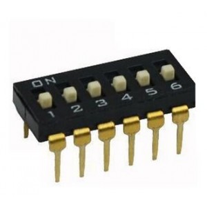DIP SWITCH 6-POLE 100mA EAH106LZ