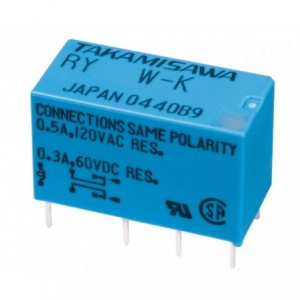 Relay Dpdt 1A 9VDC Rect 8PCB RY-9W-K
