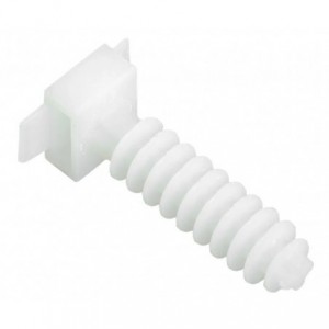 WALL PLUG CABLE TIE MOUNT 8mm WHITE EH-1W8