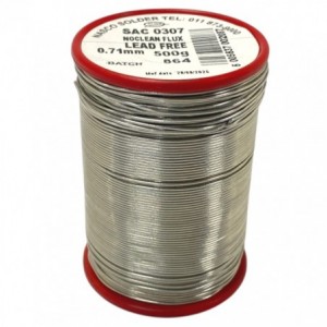 LEAD-FREE SOLDER WIRE 0.71mm - 500g REEL SAC0307