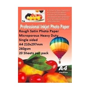 E-Box ERSS-260GSM-20 Rough Satin Photo Paper