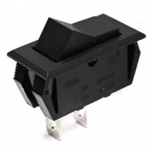 ROCKER SWITCH SPST 33x15mm BLACK KCD6-101