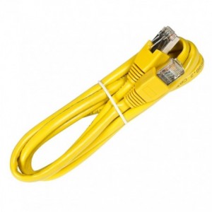 CAT5E UTP NETWORK LEAD RJ45-RJ45 YELLOW - 5m LOOMRJ45P5MY