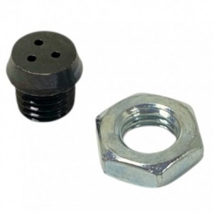 MICROPHONE INSERT HOLDER BLACK PLATED 8.5mm NUT ID CI10252