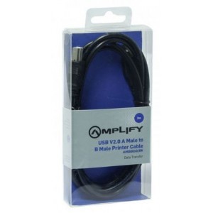 Amplify AMP6010/BK  USB Printer cable AM to BM - 2m