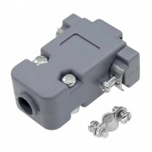 D-SUB 9W Grey Cover - Standard Type - Debulk UL1400.09B-S