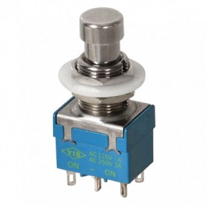 Push Button Switch Dpdt 4A Metal Solder M12 L40 B16902B