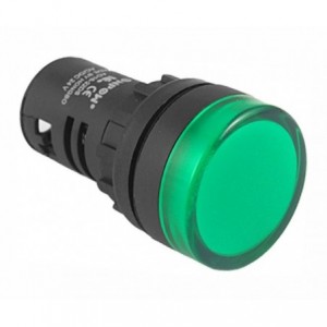 Pilot Light High Green LED 22MM 230VAC/DC PL-AD16-22-230V-G