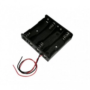 BATTERY HOLDER FOR 4xAA W/WIRE LEADS BH-341-4A