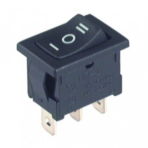 ROCKER SWITCH MINI SPDT ON-OFF-ON CO13x19 B100J