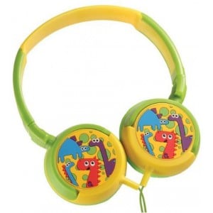 Amplify AM2000/MU  Kiddies Headphones Dinosaurs-Volume Limiting Headphones