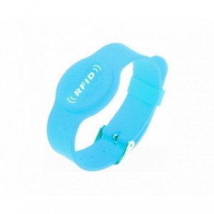 ADJUSTABLE WRIST BAND RFID TAG TK4100 125KHz - ICE BLUE TK4100 125KHz-I-BLU