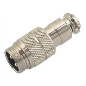 M16 Microphone Plug 3-P IN-LINE M590302B
