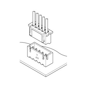 Header 3W 2.5 Shrouded T/E Pcb B3B-XH-A