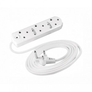 MULTIPLUG MAINS EXTENSION ADAPTER 3x15A 2x5A(EU) 5mX1.5 BC2034/5P