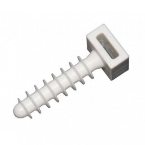 PLUG - CABLE TIE FIXING WHITE 8mm EH1W8