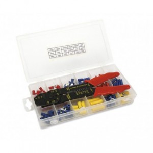 Assortment Of PRE-INSULATED Terminals + Crimper 150PCS K150T-MIX
