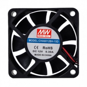 12VDC AXIAL COOLING FAN 60sqx15mm BALL 22CFM 0.3A LEAD CHA6012BH-15D
