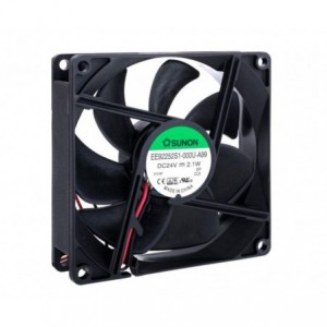 24VDC AXIAL FAN 92sqx25mm SLV 51.5CFM LEAD EF92252S1-10000-A99