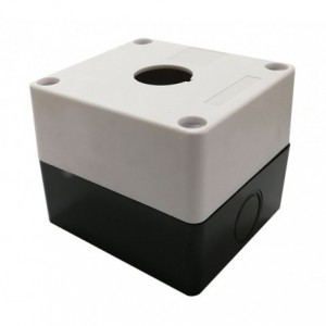 ENCLOSURE 1HOLE 22mm IP65 PLASTIC GREY PB-BX1-22