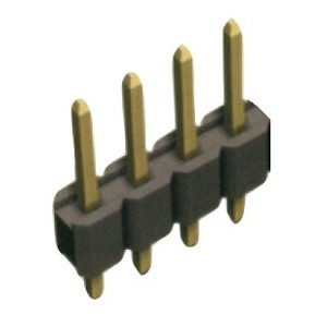 HEADER SIL STRAIGHT 4W 2.54 TH15mm 04MPS2