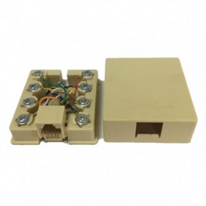 WALL / SURFACE MOUNT NETWORK SOCKET 1xRJ45 SA8P8CK