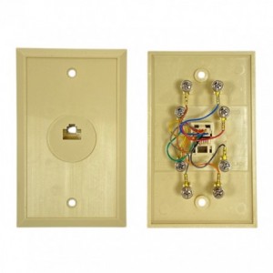 Face Plate RJ45 8P8C Cream FP8W8P1