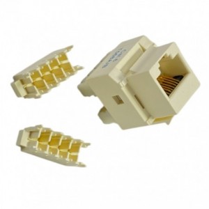 RJ45 Keystone CAT6 Horizontal Slim Width 8W8PKC6