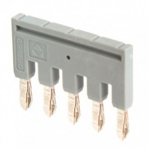 PLUG-IN COMB BRIDGE CONNECTOR GREY 5 POLE P6.2mm DFB5-6.2-05P-11-00A(H)