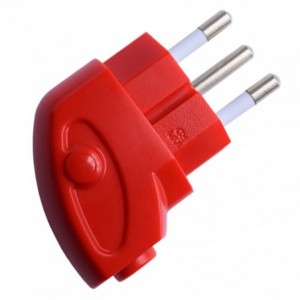Slimline / Compact Dedicated Plugtop 16A Red 1071RDP