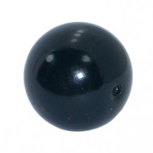 BLACK PLASTIC ROLLER BALL D30mm 3mm HOLE 250662