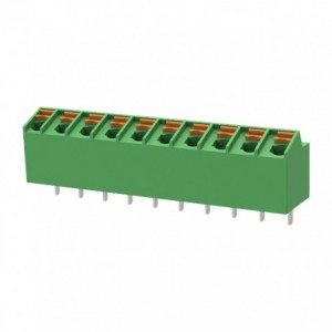 SPRING PCB TERMINAL BLOCK 300V 10A 10P P5.0mm DG247-5.0-10P-14-00A(H)