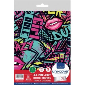 Marlin Precut Book Covers Girl Rule 5PK
