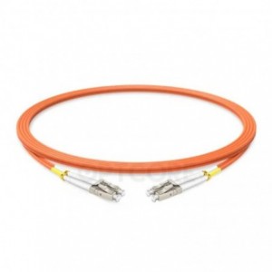 Optcore LC-LC 50/125?m OM2 Multimode Duplex PVC Fiber Optic Patch Cable 1M