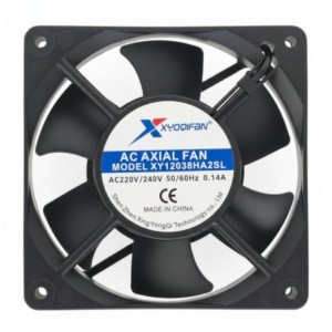 220V AXIAL COOLING FAN 120sqx38mm BAL 87CFM W/LEADS XY12038HA2BL