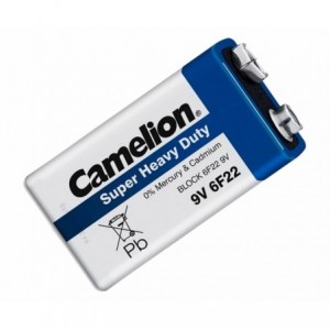 PP39VBATTERY 430mAH ZINC CARBON SHD 6F22-SP1B