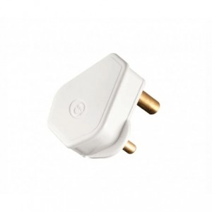 MINI Mains Lighting Plugtop 5A/6A 250V White C1049P