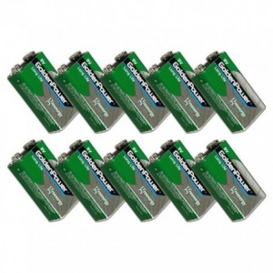 9V BATTERY ZINC MANG 330mAh - 10/BOX G6F22