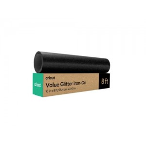 2012077 - Cricut Value Glitter Iron-On 25.4 x 2.4m Black