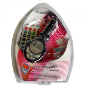 Mp3 player FM transmitter with SD/USB slot and IR remote