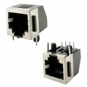 Modular Socket RJ12 Pcb R/A SEMI-SHIELDED 6P6C 7250-6P6C