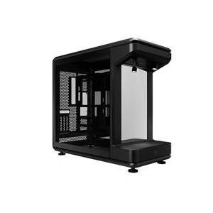 Cooler Master MasterFrame 360 Stage Mirror ATX Case Open Display Design with 360° mirrored view- Tempered Glass Side Panel and Vertical GPU Ready – Black Colour