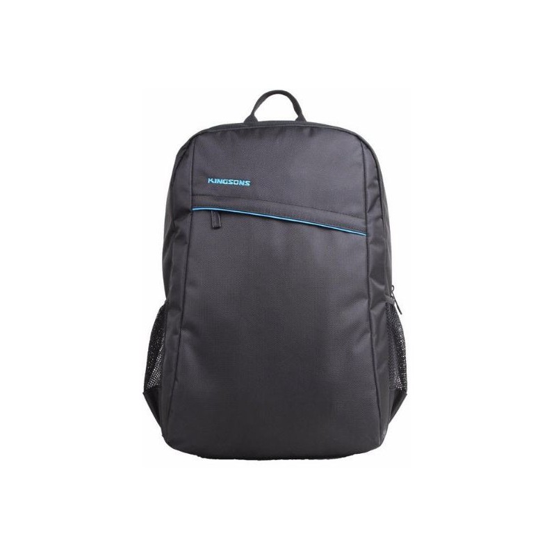 Kingsons  KF0047W-BK  Spartan Series Black 15.6" Laptop Backpack