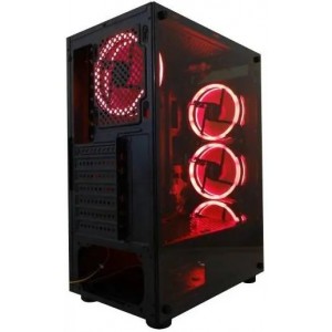 Gaming Case No Psu 4 LED Fan