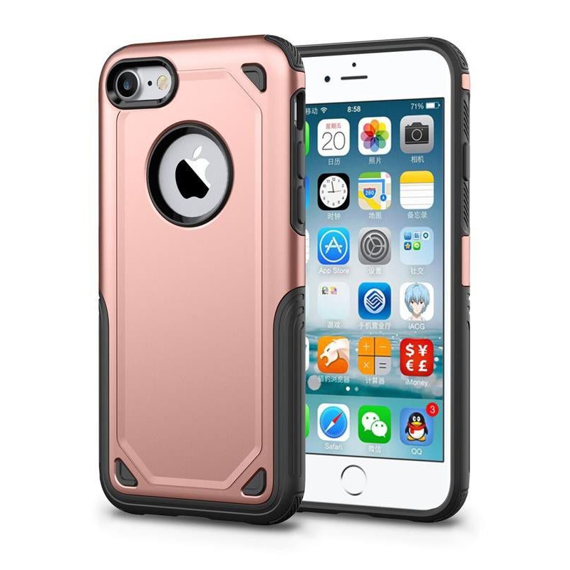Tuff-Luv   J15_94  Rugged ShockProof Cover for Apple iPhone 7 & 8 - Rose Gold