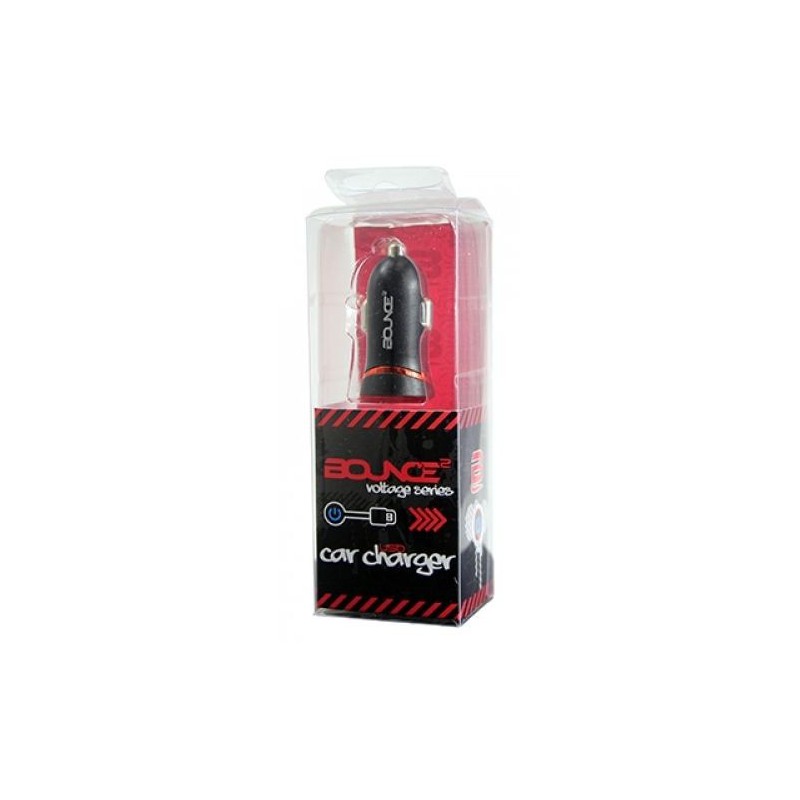 Bounce  BO-8000-BK  Voltage Series USB Car Charger Black