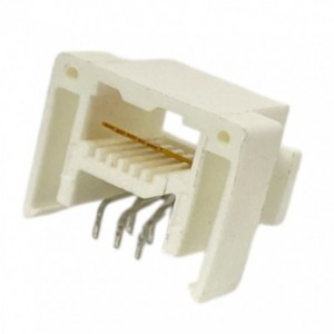 BPO 6P6C PCB Right-Angle Jack Without Mounting Ears