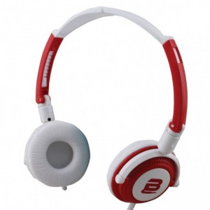 Bounce  BO-2001-RDWT  Swing Series Red and White Headphones