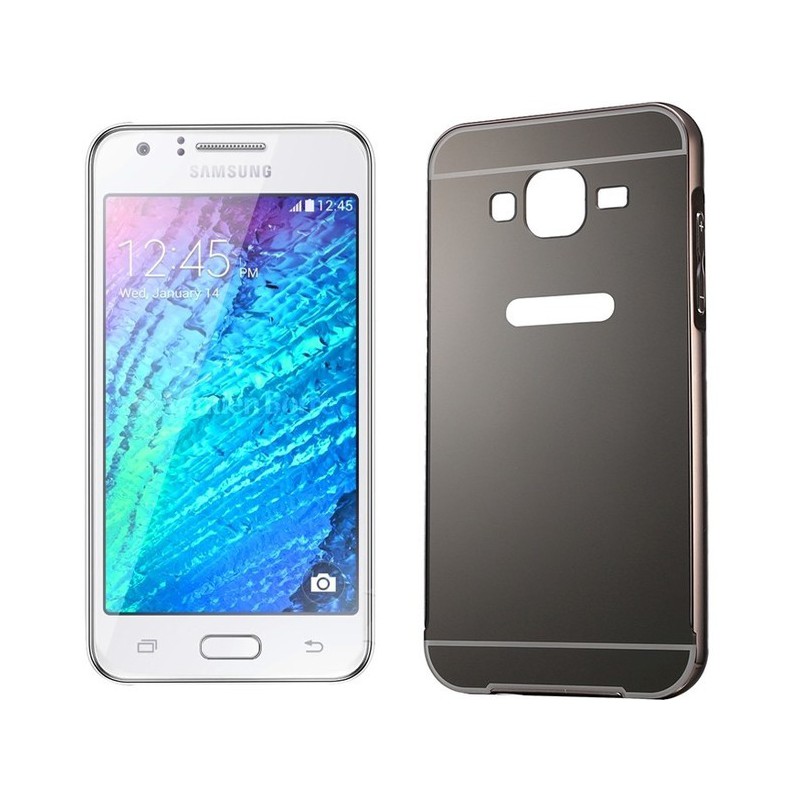 Tuff-Luv  I14_8  Metal Plating Bumper Case for Samsung Galaxy J1 - Black